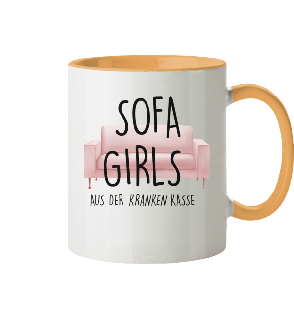 SOFA GIRLS - Aus der kranken Kasse - Tasse zweifarbig – Bild 11